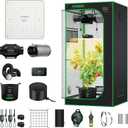VIVOSUN Smart Grow Tent Kit 2.7 2.7ft WiFi-Integrated Automatic Complete Grow System with Full Spectrum LED Grow Light 150W, Efficient Ventilation System with GrowHub E42A+ Controller