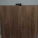 Sintuff 8 Person Boho Table Low Folding Picnic Table Beach Portable Low Wood Floor Event Foldable Garden Wedding Party Camping Picnics with Runner Set(Dark Brown, 30 x 60 Inches, Vertical Stripe) (Walnut Color)