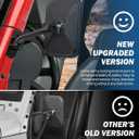JOYTUTUS Mirrors Doors Off Compatible with Wrangler TJ JK JKU 1997-2018, Easy-Install Side View Mirrors, No Vibration & Wobble, Does Not Fit on Doors