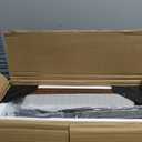 Large Printer Stand with Adjustable Shelf, 3-Tier Rolling Printer Cart with Wheels, Heavy-Duty Wood Printer Table for Home Office, Heat Press and Laser (Rustic Brown)