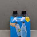 sodastream 1L Twin Pack Dishwasher Safe Slim Bottle (Black)