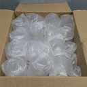 Oojami 40 Pack 14 oz Origami Ripple Stemless Ribbed Plastic Glasses, Disposable Unbreakable BPA-Free Cocktail Cups for Fancy Parties, Weddings, Indoor Outdoor Champagne, Whiskey, Mimosa, Gold Rim