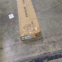 36x80 Inch Glass Sliding Barn Door Slab and 6.6ft Hardware Kit Included, 5 Frosted Glass, LVL Wood Panel Covered with White Water-Proof Scratch-Proof PVC Surface, Simple DIY Assembly