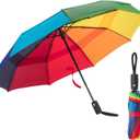 Mr. Pen Rainbow Ray Travel Umbrella, Windproof, Automatic, Compact, 42 Inch Canopy, Fiberglass Shaft, Aluminum Frame