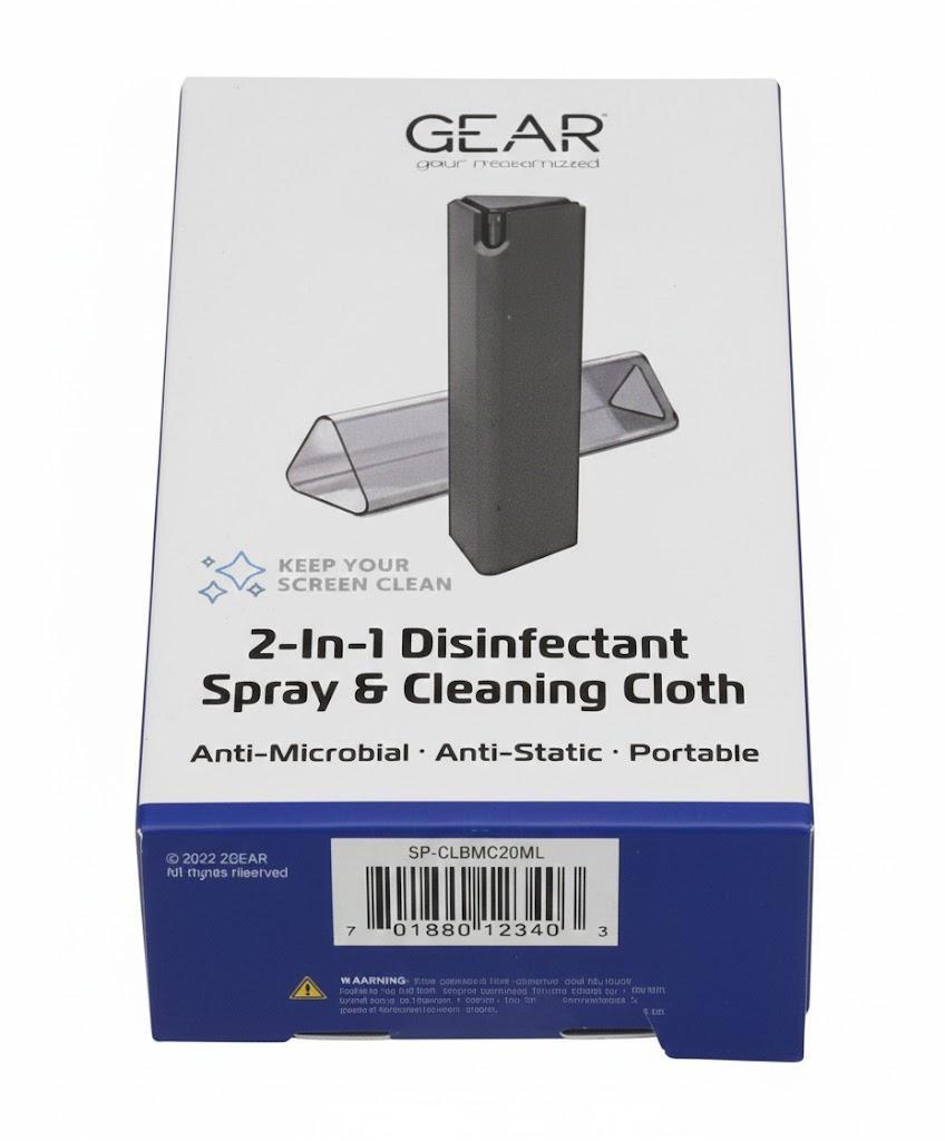 ZGEAR 2-IN-1 Disinfectant Spray Cleaning Cloth