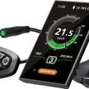 BAFANG Ebike Display DPC18 for BBS01B BBS02B BBSHD UART Version Mid Drive Motor, 0-9 Pedal Assist Levels E-Bike Computer Display