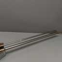 1 Inch Double Curtain Rods 72 to 144 Inches, Adjustable Telescoping Window Drapery Rod, Dual Heavy Duty Curtain Rods with Iron-Finials for Sliding Glass Door, Patio, Bedroom, Kitchen, Brushed Nickel