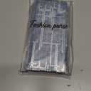 Ultra Slim Thin Denim Wallet Women RFID Blocking Credit Card Holder Bifold Long Ladies Billfold Wallet (01-Light blue)