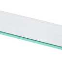 KES Bathroom Shelf Tempered Glass Shelf, 20 Inch Rectangular Glass 8mm-Thick Extended Wall Mount Polished Chrome, BGS3201