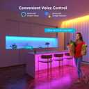 Lepro Led Strip Lights 32.8ft Smart Light Strips with App Control Remote, 5050 RGB Led Lights for Bedroom, Music Sync Color Changing Lights for Room Party