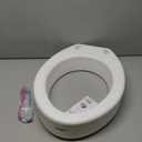 Carex Toilet Seat Riser, Elongated Raised Toilet Seat Adds 3.5 inches to Toilet Height, for Assistance Bending or Sitting, 300 Pound Weight Capacity Toilet Riser