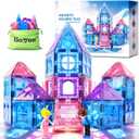 Soyee Diamond Magnetic Building Blocks - Princess Toys for 3-8 Year Old Girls & Boys - 3 4 5 6 Year Old Girl Birthday Xmas Present (Blue)