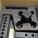 Adjustable Trailer Hitch - Drop Hitch -Tri Ball Mount with Hook (1-7/8'', 2''&2-5/16''), Fits 2-Inch Receiver, 6'' Drop/Rise 12,500 LBS GTW Tow Hitch, 3 Ball Hitches for Trucks, RV, Camper etc