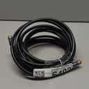 GE RG6 Coaxial Cable, 25 ft. F-Type Connectors, Quad Shielded Coax Cable, 3 GHz Digital, In-Wall Rated, Ideal for TV Antenna, DVR, VCR, Satellite, Cable Box, Home Theater, Black, 33531