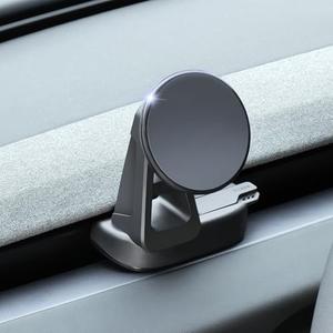 ZKJAYOE Magnetic Phone Mount ONLY for Tesla Model 3 2024+ Highland & Model Y 2026 Juniper, Vent Clip Phone Holder, NO Charging, Compatible with iPhone 12-17, Tesla Model Y Model 3 Accessories (No Magnet Included)
