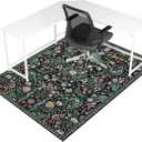 Office Chair Mat for Hardwood Floor & Tile Floor,48"X 60" Heavy Duty Desk Chair Mat for Hard Floors, Under Desk Rug for Rolling Computer Chair,Anti Slip,Low Pile Carpet Floor Protector-Green Grass