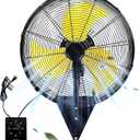 20 Inch Wall Mount Fan, Heavy Duty Oscillating Wall-Mounted Fan with 5500 CFM, High Velocity 3 Speed Fans Outdoor with Adjustable Tilting for Workshop, Garage, Patios, Commercial and Industrial
