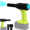 3 Gear Cordless Blower Fan for Ryobi 18V Li-ion Battery, YUHDWRE 90000RPM Compressed Air Duster Super 400W for Ryobi Leaf Blower 18V for BBQ Computer Car Keyboard(No Battery)