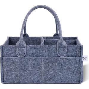 Mr. Pen- Baby Diaper Caddy Organizer, Charcoal Gray, Nursery Storage Bin and Car Organizer for Diapers and Baby Wipes