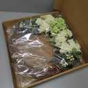 Spring Flower Wreath for Front Door, 20 Inch Hydrangea Door Wreath with White Berries, Summer Eucalyptus Wreaths for Front Door Outside All Season, Farmhouse, Indoor Outdoor Wall Decor, Green&white