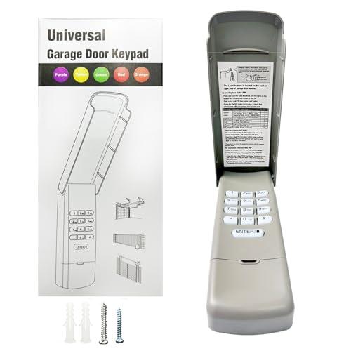 Universal Garage Door Opener Keypad for Liftmaster Chamberlain Craftsman Wayne Dalton Openers Produced Since 1993, Wireless Keypad Keyless Entry, Replaces 877/878MAX 377/977/877/66LM, Safe Security