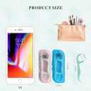 Travel Floss Picks Case Mini Flossers for Adults,Tooth Picks Flossers Travel Essentials Camping Hotel Restaurant Office Party CC