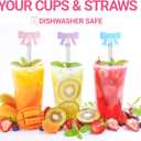 4 x Mao'er Silicone Straw Caps for 10mm Tumblers | Reusable Dust-Proof Straw Toppers Compatible with Stanley 30oz & 40oz Tumblers