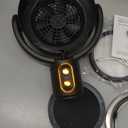 Puff-Hide Smokeing Fan for Smoking Indoors, Electric Black Gold Smokeaway Purifier Fan Portable Table Smoke Air PuriferFan Adjustable Angle Kitchen Mini Filter Smoke Exhaust Fan(Plug-In)