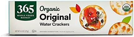 365 by Whole Foods Market, Organic Original Water Crackers, 4.4 oz 6 Pcs, 08/19/25