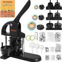 VEVOR Button Maker Machine 1/1.25/2.25 inch(25/32/58mm) 3-in-1 Pin Maker