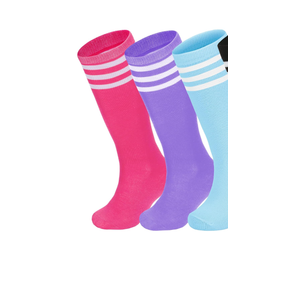 Zando 3 Pairs Kids Soccer Socks Baseball Softball Socks Youth Athletic Socks Boys Girls Knee High Socks