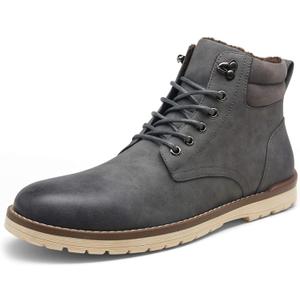 Vostey Men's Hiking Boots Waterproof Casual Chukka Boots for Men (9.5, Bmy670b-grey Cotton)