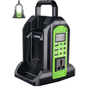 350W Power Inverter for Greenworks 40v Battery, 2-Ports DC 40V to AC 110-120V Pure Sine Wave Battery Inverter with 3 USB-A Port, 1 USB-C Port,300lm LED Light for Camping Travel Emergency(Tool Only)