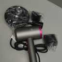 slopehill Professional Ionic Hair Dryer, Powerful 1800W Fast Drying Low Noise Blow Dryer with 2 Concentrator Nozzle 1 Diffuser Attachments for Home Salon Travel (Grey)