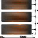 3 PCS Snow Melting Mats Outdoor, 10 x 30 in No-Slip Rubber Heated Snow Melting Mat, Waterproof and Leak-Proof Ice Melting Mats, Heated Driveway Mats for Winter Walkways, Outdoor Stairs, Steps,Doorways