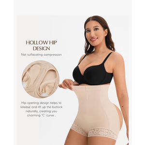 MERYOSZ Butt Lifting Shapewear Panties Tummy Control Underwear for Women High Waisted Faja Body Shaper Shorts XL