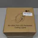 BesLowe 4 Packs 6 Inch 5CCT LED Recessed Ceiling Lights Ultra-Thin with Junction Box, 12W 150W Eqv, 3000K/3500K/4000K/5000K/6500K, 1200LM Dimmable Canless Downlights for Kitchen Hallway Dining Room
