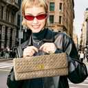 Stylish Woven Suede Handbag for Women - Trendy Evening Shoulder Bag & Casual Clutch Purse