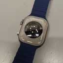 Apple Watch Ultra 2 [GPS + Cellular, 49mm] - Titanium Case with Blue Ocean Band, One Size (Renewed)