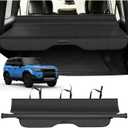 Powerty Retractable Cargo Cover for 2024-2026 Toyota Land Cruiser Prado LC250 J250/ Lexus GX550 Accessories, Carbon Fiber Texture Trunk Cover Privacy Screen Rear Security Shade(with Extented Cover)