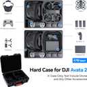 FPVtosky Hard Case for DJI Avata 2 Drone/Fly Smart Combo(for DJI Goggles N3, CASE ONLY), Waterproof Carrying Case for RC Motion 3, FPV Remote Controller 3 and Battery Accessories