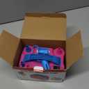 IDAODAN Electric Balloon Pump, Portable Electric Balloon Blower Machine Balloon Air Pump Dual Nozzle Rose Red 110V 600W Balloon Inflator for Party Decorations