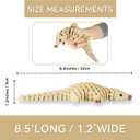 Yipintang 3D Printed Pangolin Desk Decor, 8.3" Reinforced Articulated Figure, Heavy-Duty Strong Joints, Poseable Scaled Collectible for Office Desk & Shelf Display, Unique Gift