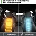 Fit for Tacoma 2024-2026 Car Seat Covers,Custom Car Seat Covers Full Set 5-Seat Car Seat Protector,Waterproof Comfortable Luxury Leather Seat Covers-Full Coverage Automotive Seat Covers Design(Black)