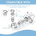 O-Ring Rebuild Repair Kit, for Pentair WhisperFlo/IntelliFlo Pool Pump Seal Gasket, Drain Plug/Lid/Diffuser O-Rings, Impeller Gasket, PS-1000 Shaft Seal, Fits Pumps Built 2-1-2008 and Later Series