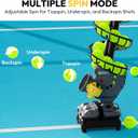 A11N SPORTS Pickleball Automatic Launcher Adjustable Speed, Spin & Angles for Dinks, Chops, Volleys & Serves Auto Swing for Forehand & Backhand Training Indoor/Outdoor Use for All Skill Levels
