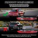 Rear Bumper Light Compatible with 2018 2019 2020 2021 Audi Q5 US Version Rear Bumper Reflector Lower Tail Light Replaces 80A945070A Right Passenger Side