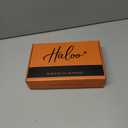 Haloo Brown Wigs with Bangs - 19 Inch Natural Wavy Synthetic Heat Resistant Medium Length Hair Wigs for Women Daily Party, Blonde Mixed Brown