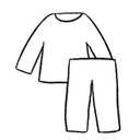 Longsleeve And Pants, Black, 2XL