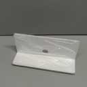 OAPRIRE White Floating Shelves Wall Mounted Set of 2 - Easily Expand Wall Space - Acrylic Hanging Shelves for Bedroom, Gaming Room, Living Room, Bathroom, Office with Cable Clips